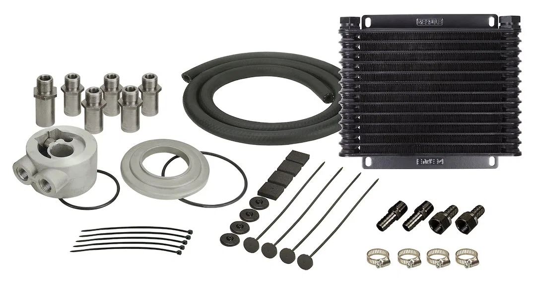 15405 – DERALE Fluid Cooler, For Engine Oil/ Transmission Fluid 10-1/8 Inch Width X 10 Inch Height X 1-1/4 Inch Depth...